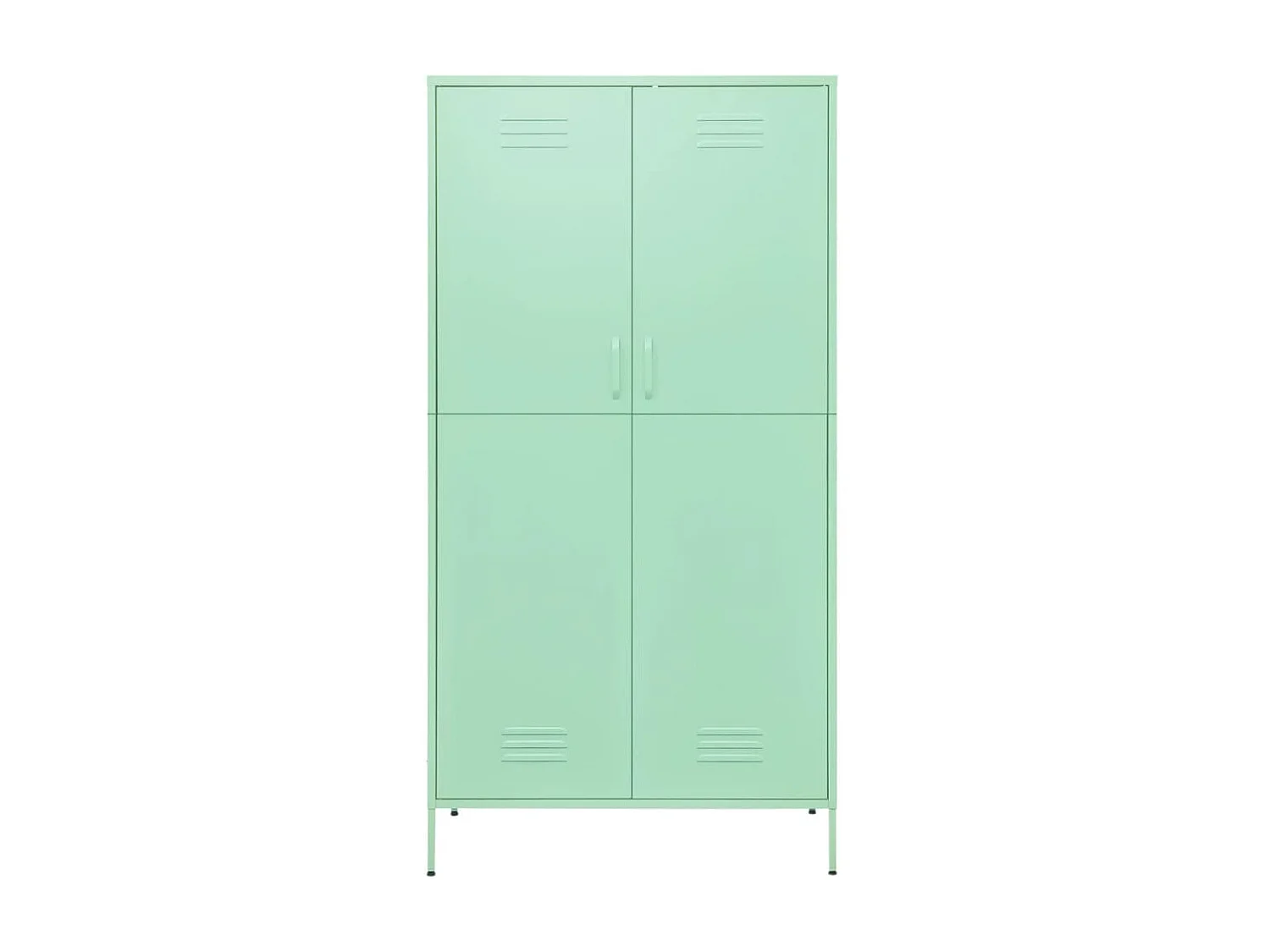 Kledingkast 90x50x180 cm staal mintkleurig NL378584