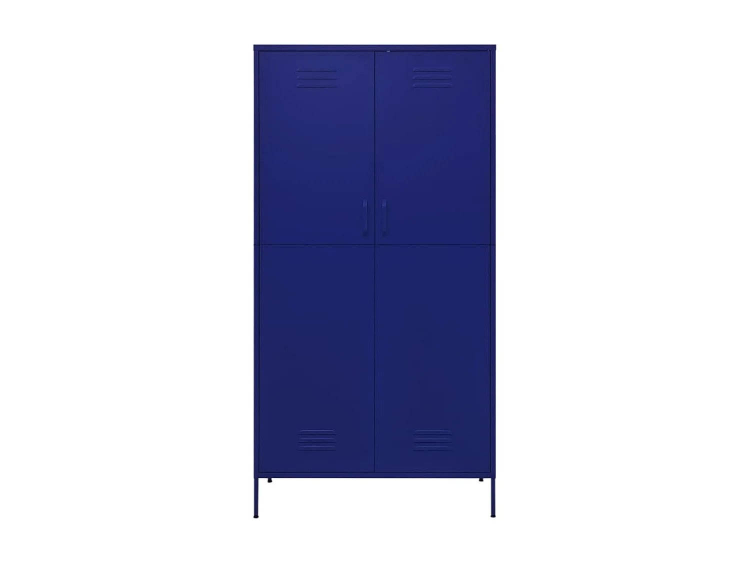 Kledingkast 90x50x180 cm staal marineblauw NL533467