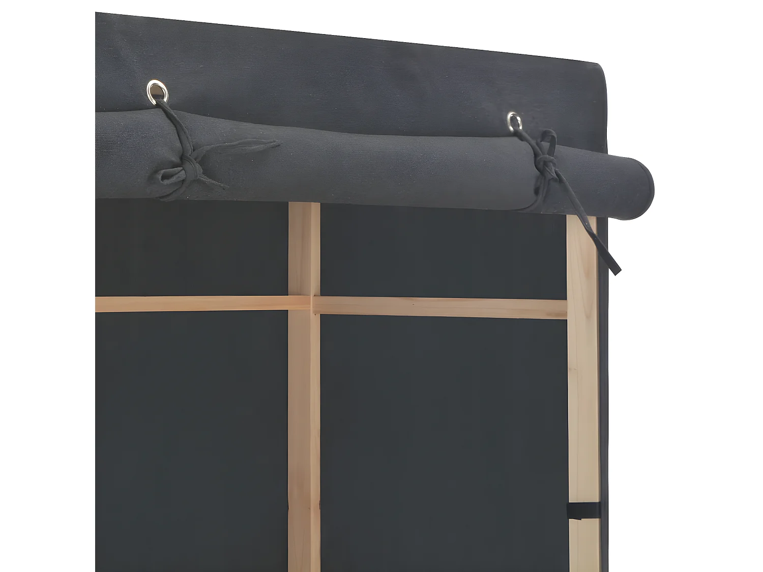 Armario de tela gris 79x40x170 cm ES876945