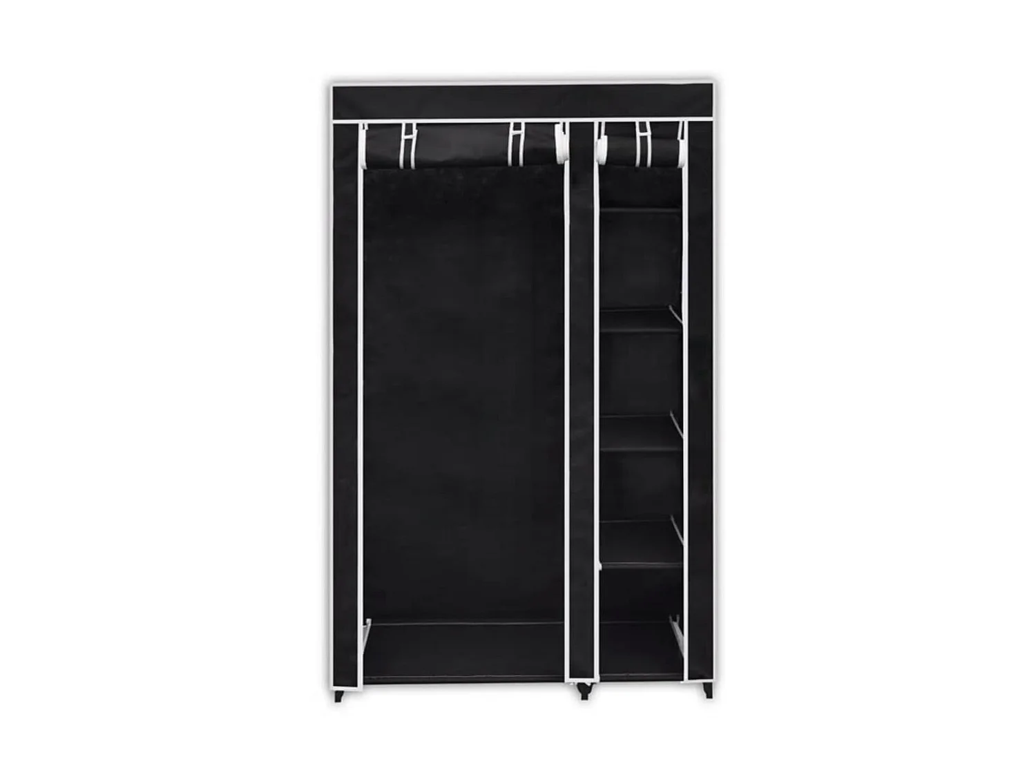 Garde-robe pliable Noir 110 x 45 x 175 cm OFR98246 BonneVie Meuble