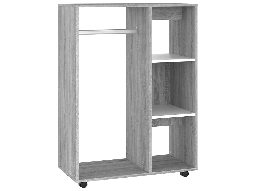 Garde-robe Sonoma gris 80x40x110 cm Bois d'ingénierie OFR95410 BonneVie Meuble