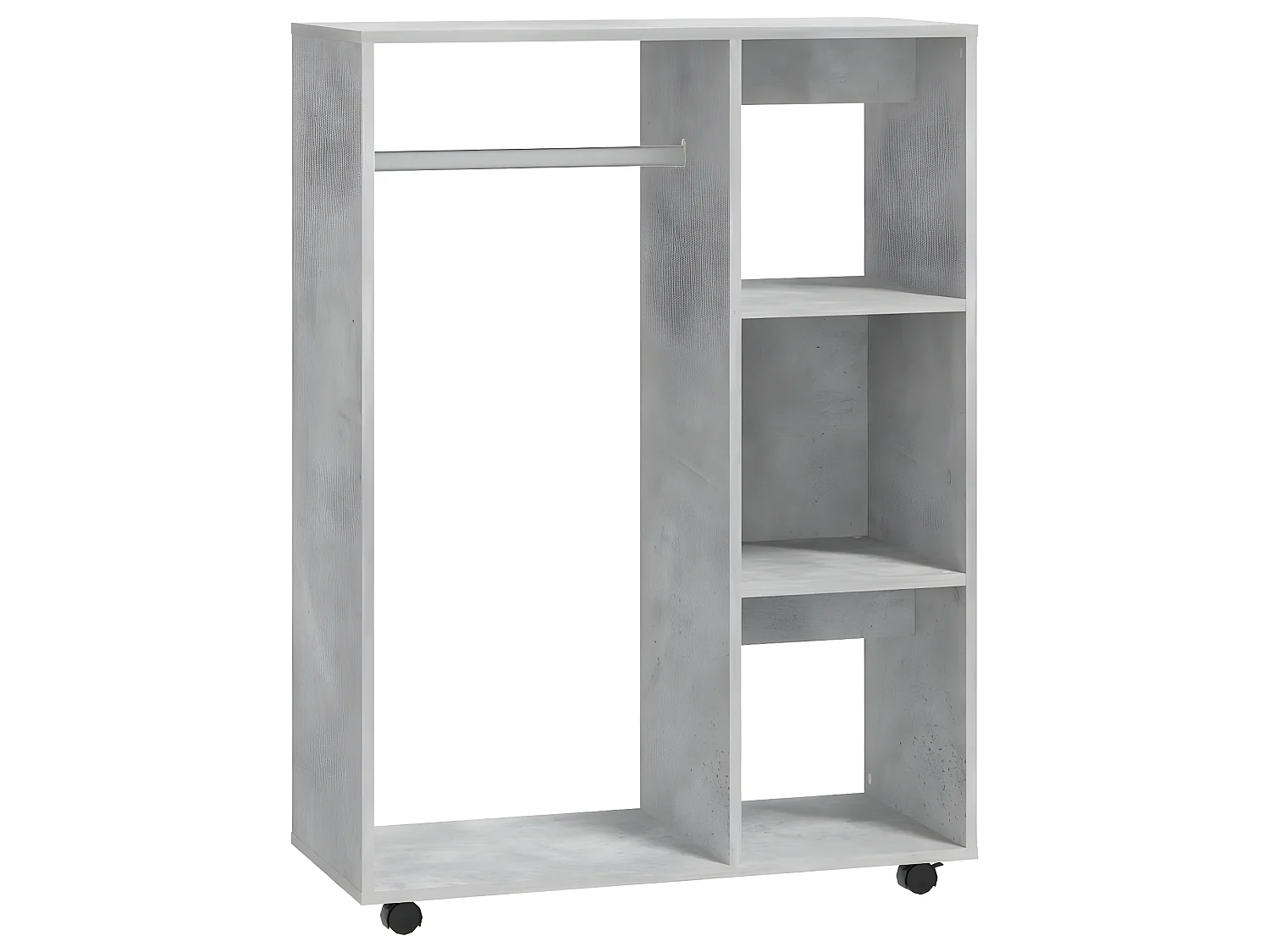 Armario de madera de ingeniería gris hormigón 80x40x110 cm ES104041