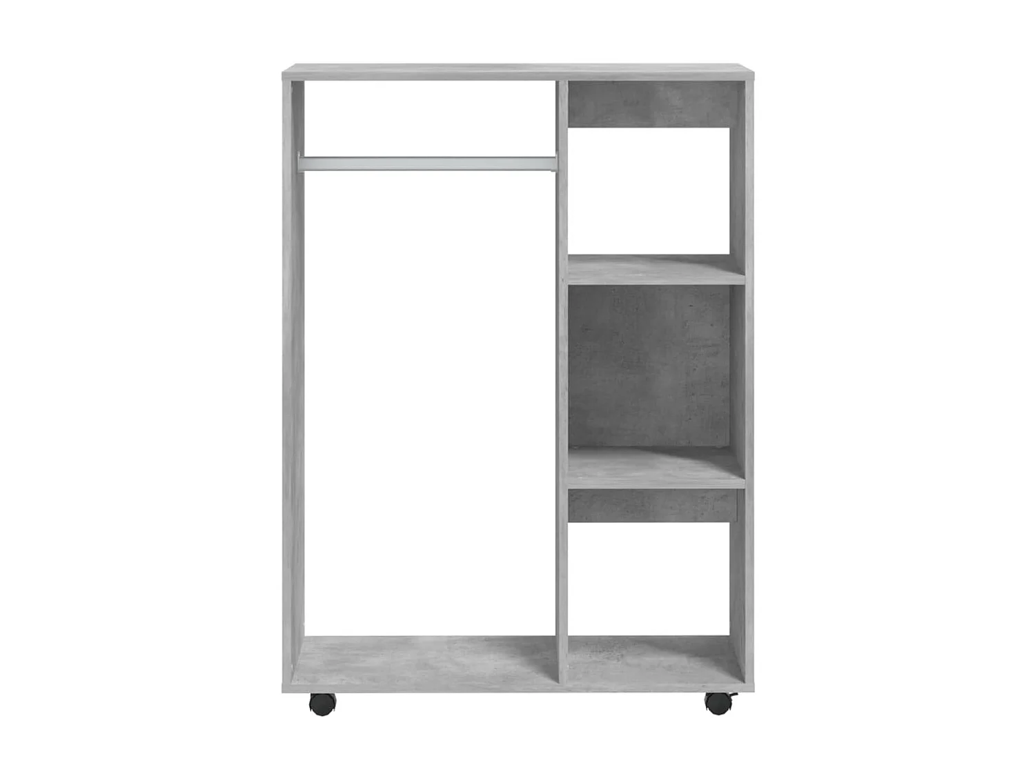 Garde-robe Gris béton 80x40x110 cm Aggloméré OFR32983 BonneVie Meuble