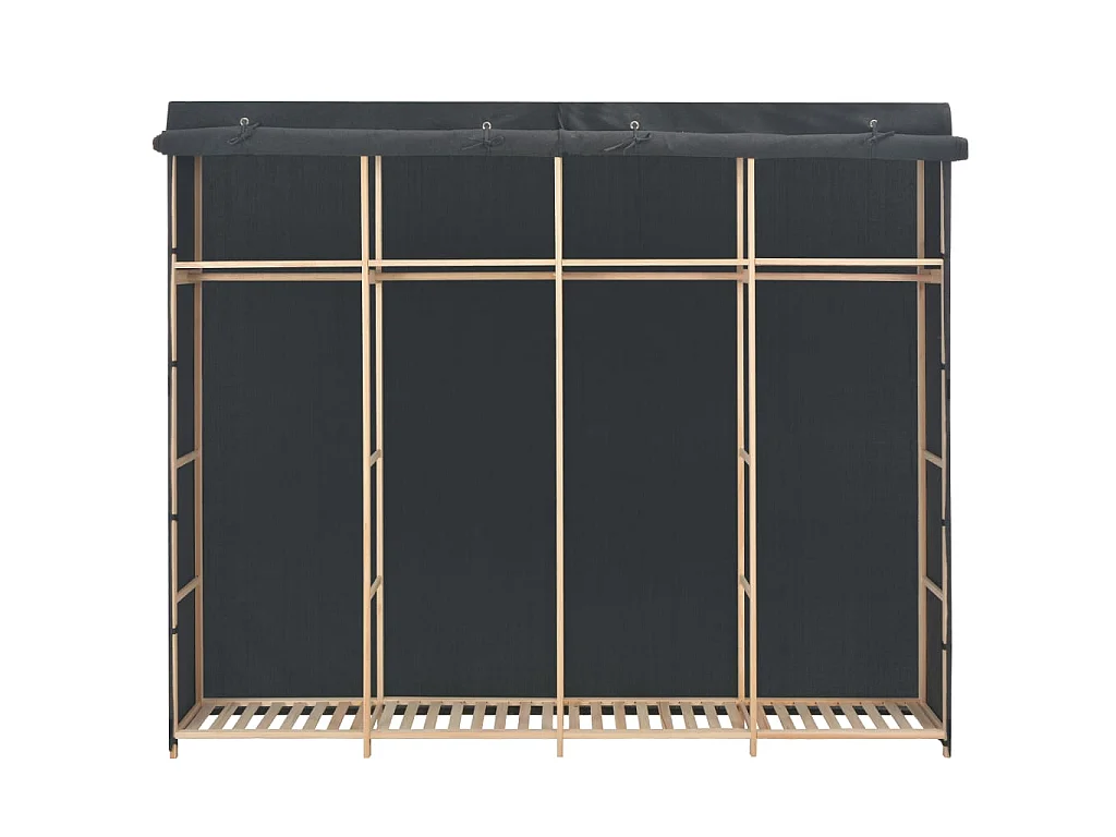 Armario de tela gris 200x40x170 cm ES417339