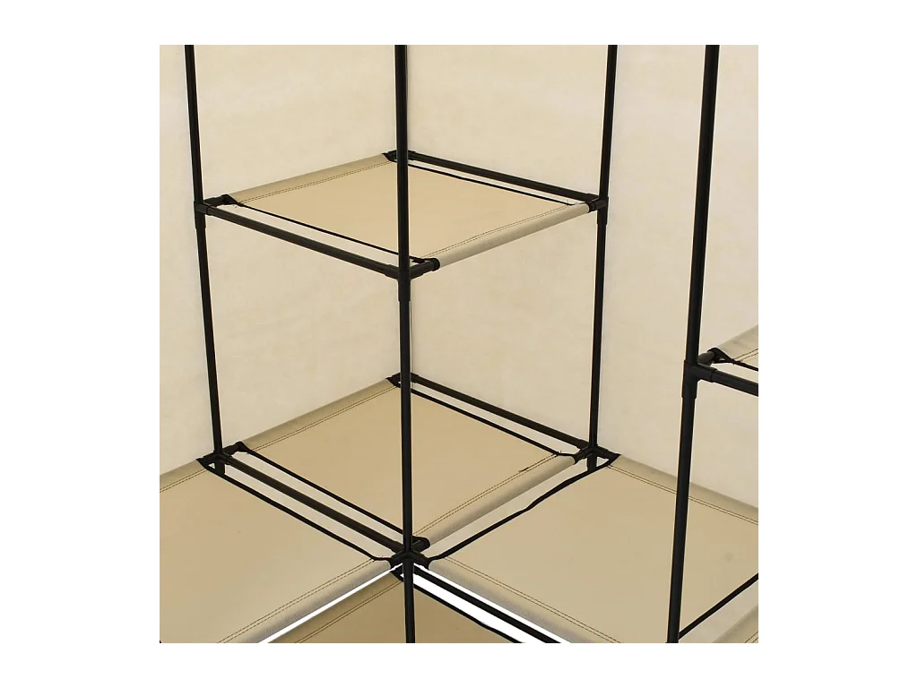 Armario de esquina color crema 130x87x169 cm ES755324