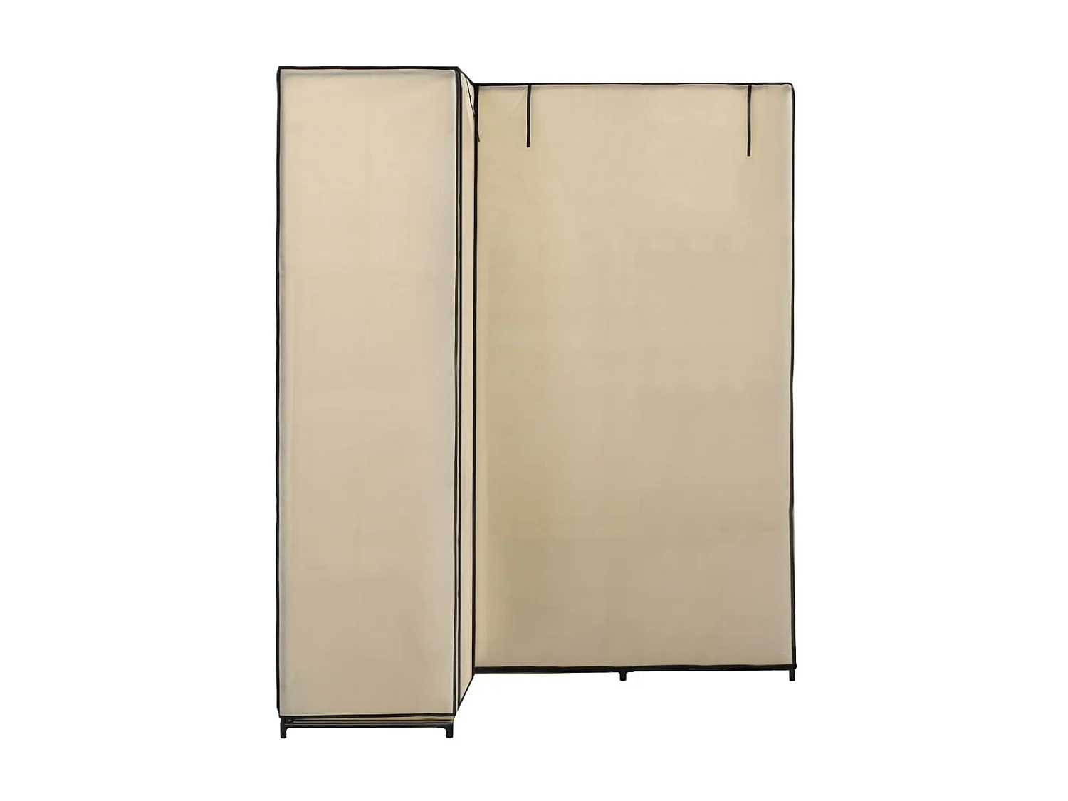 Garde-robe d'angle Crème 130 x 87 x 169 cm OFR67529 BonneVie Meuble