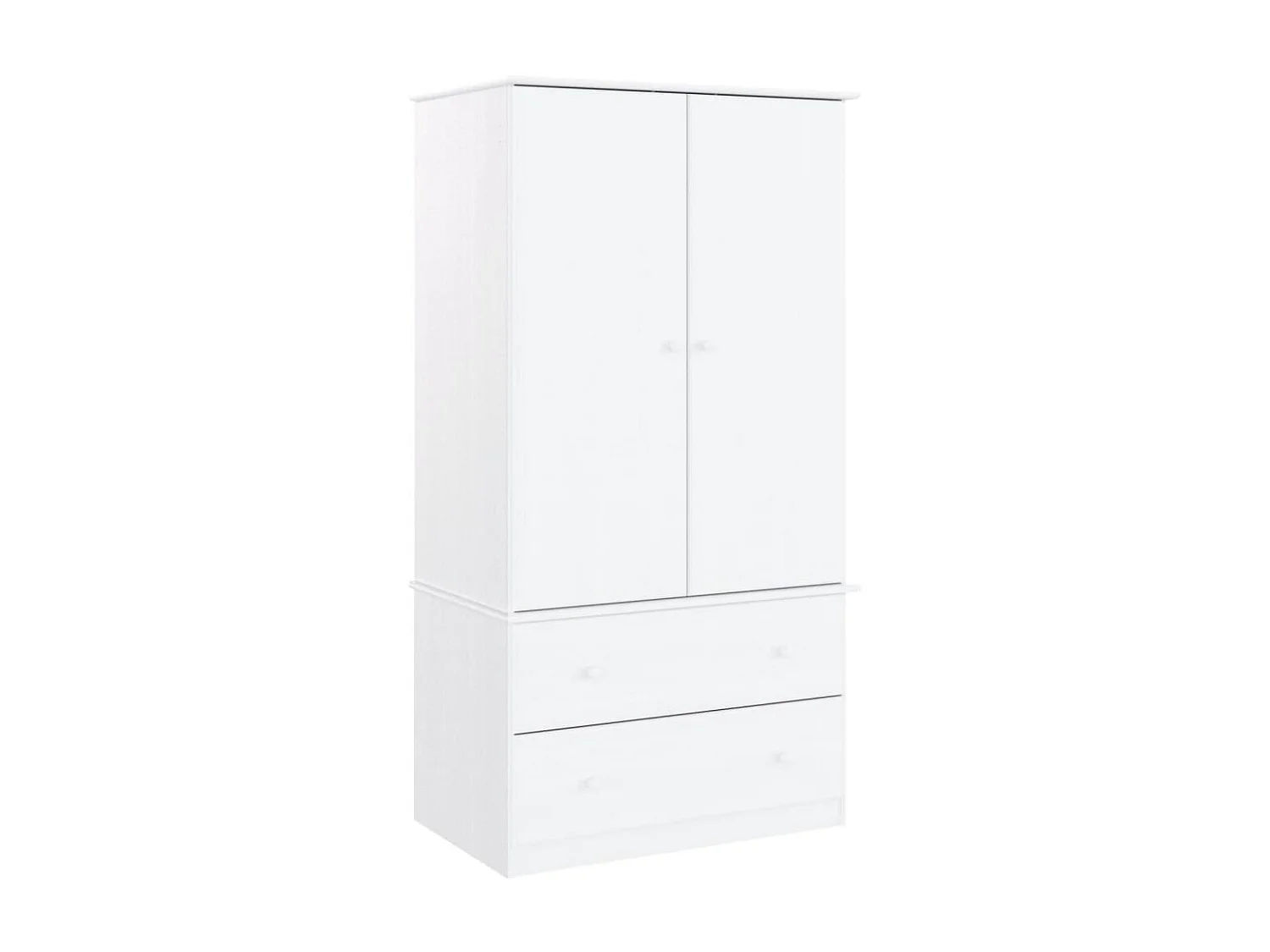 Roupeiro ALTA 90x55x170 cm madeira de pinho maciça branco PT324115