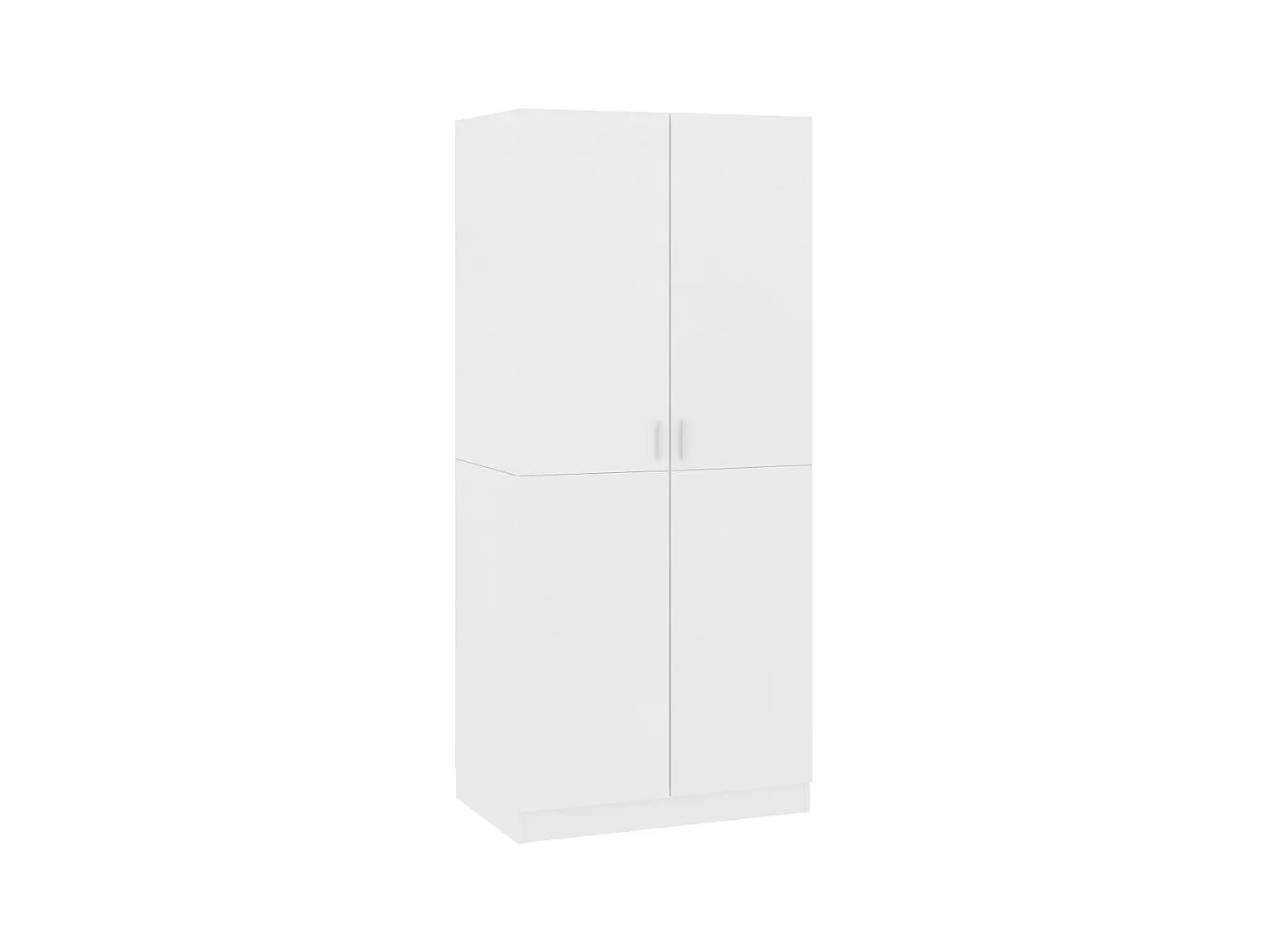 Garde-robe Blanc 80x52x180 cm Aggloméré OFR48498 BonneVie Meuble