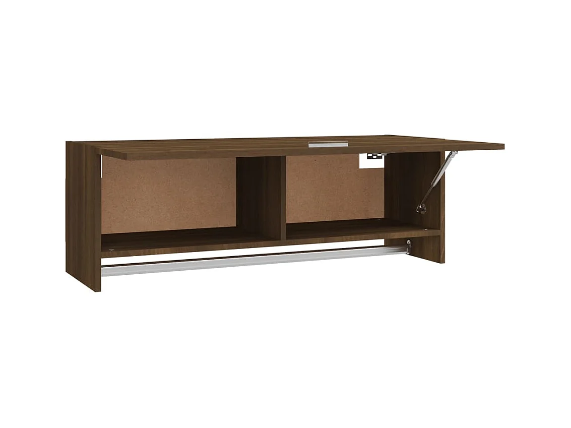 Armario madera contrachapada roble marrón 100x32,5x35 cm ES417655