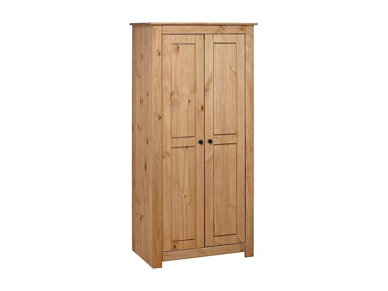 Garde-robe 80x50x171,5 cm Pin massif Assortiment Panama OFR64684 BonneVie Meuble