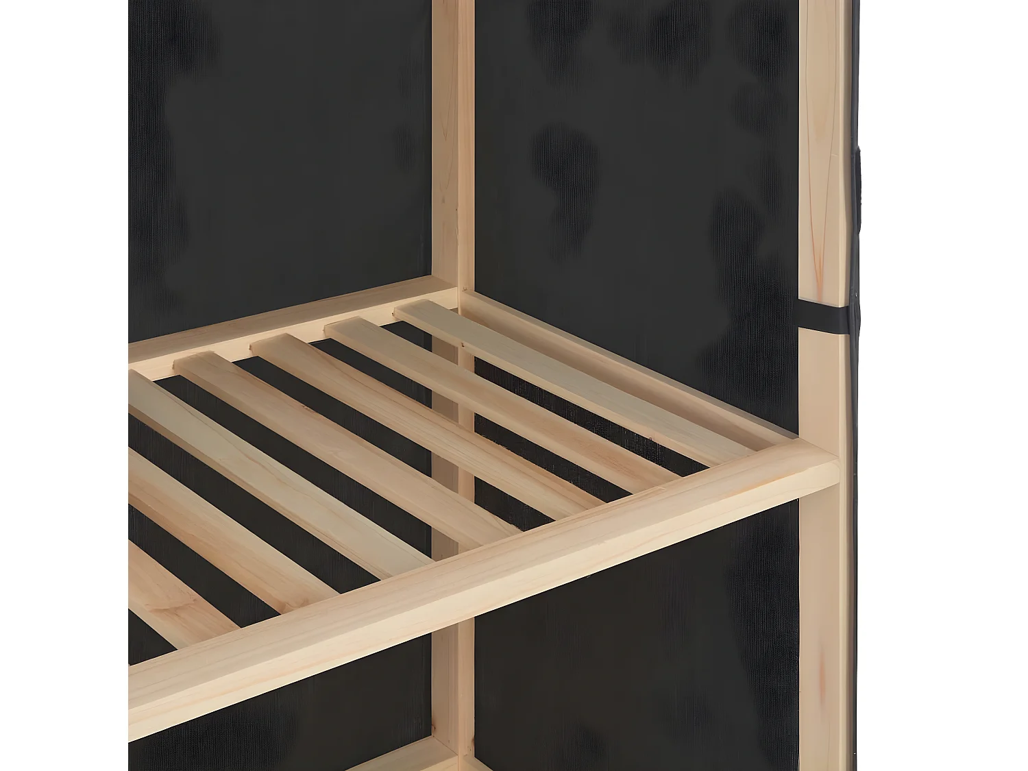 Garde-robe à 3 niveaux Gris 79 x 40 x 170 cm Tissu OFR31375 BonneVie Meuble