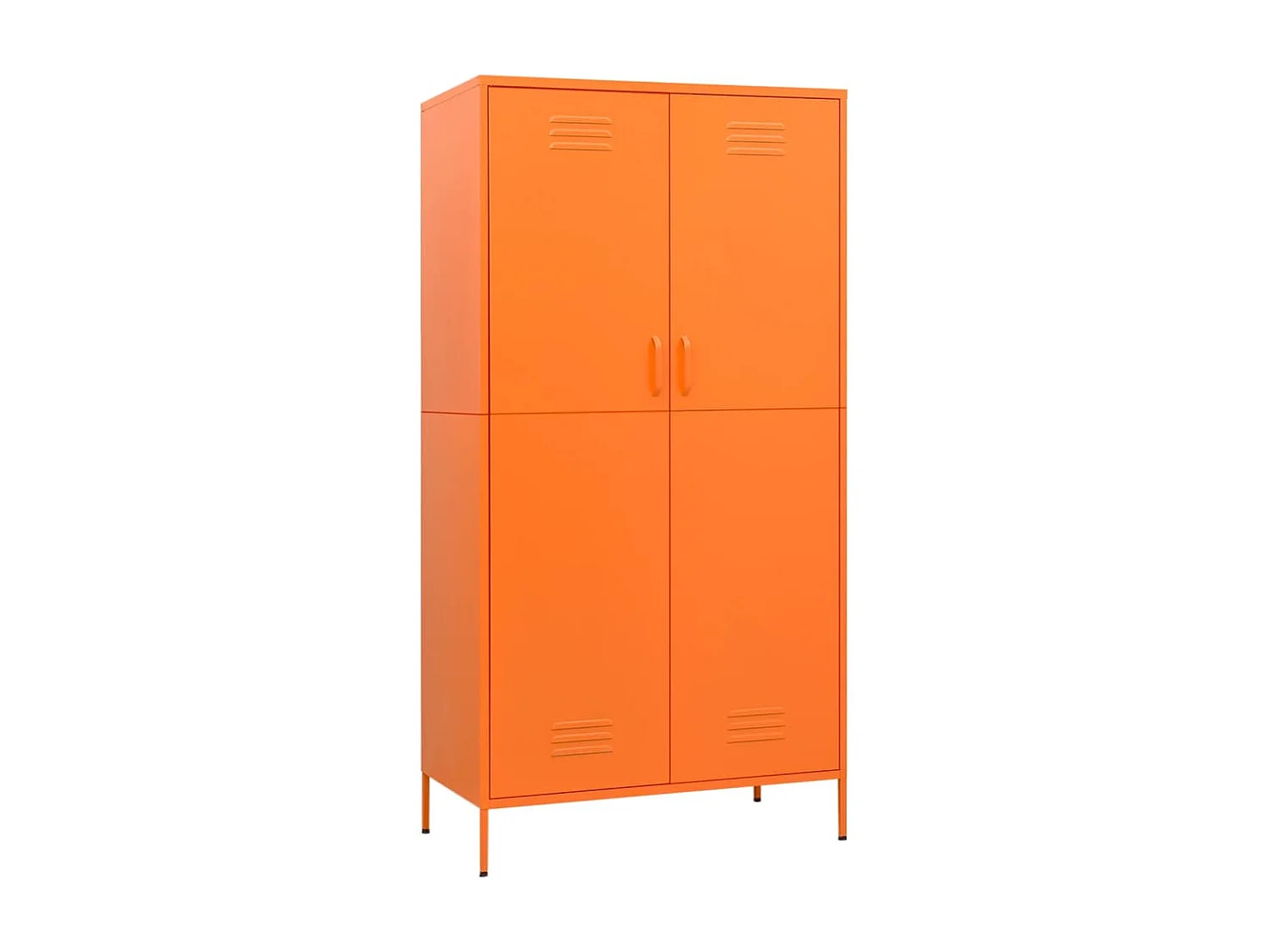 Garde-robe, Penderie, Armoire de vêtements Orange 90x50x180 cm Acier PEWV43400 BonneVie Meuble