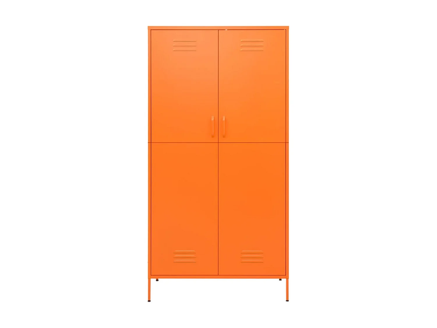 Garde-robe, Penderie, Armoire de vêtements Orange 90x50x180 cm Acier PEWV43400 BonneVie Meuble