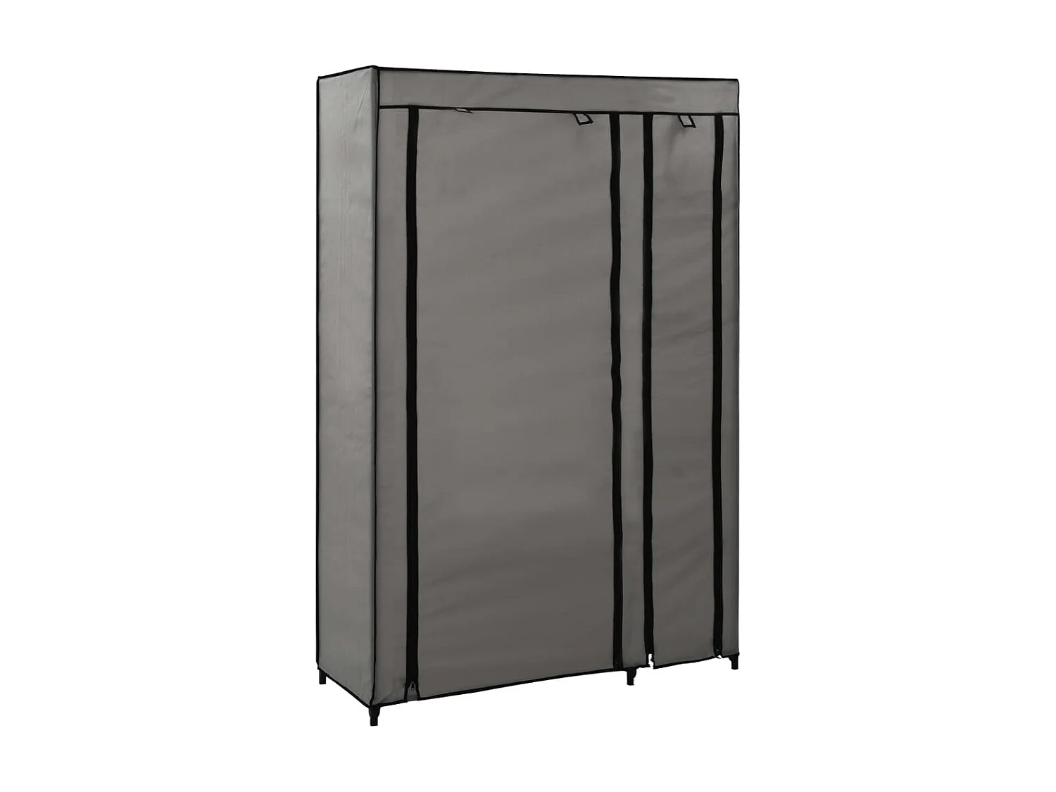 Garde-robe pliable Gris 110x45x175 cm Tissu OFR20502 BonneVie Meuble