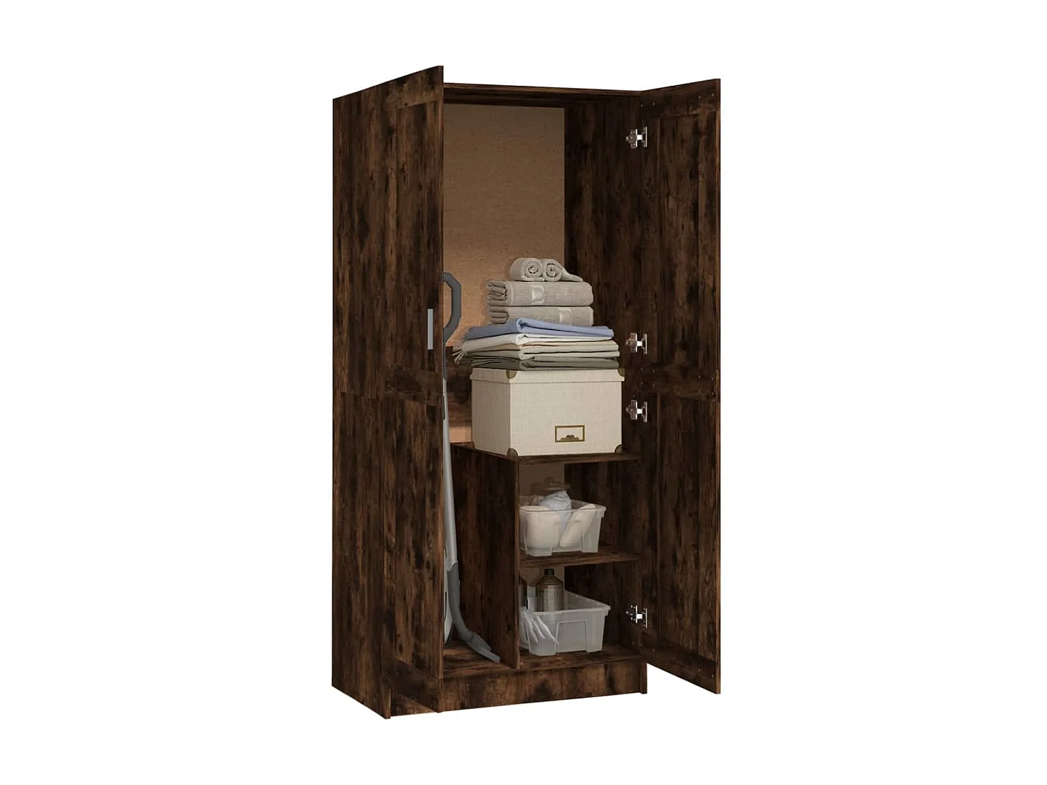 Garde-robe Chêne fumé 82,5x51,5x180 cm Bois d'ingénierie OFR29435 BonneVie Meuble