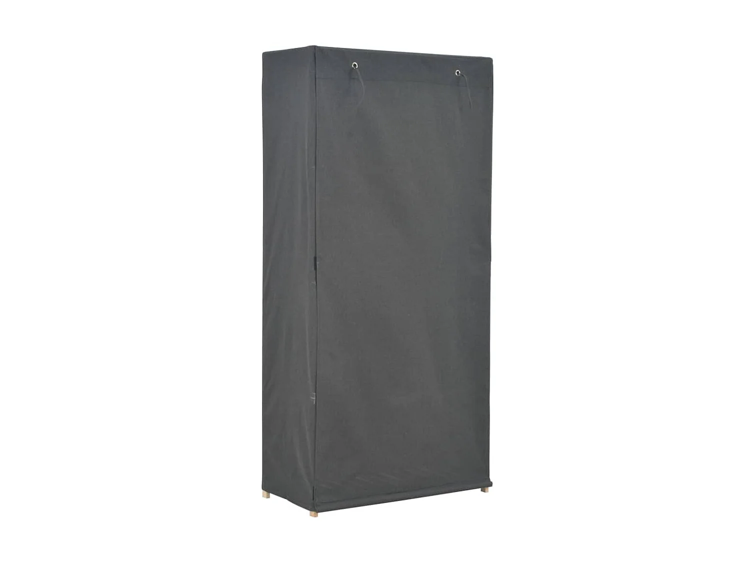 Armario de tela gris 79x40x170 cm ES308695