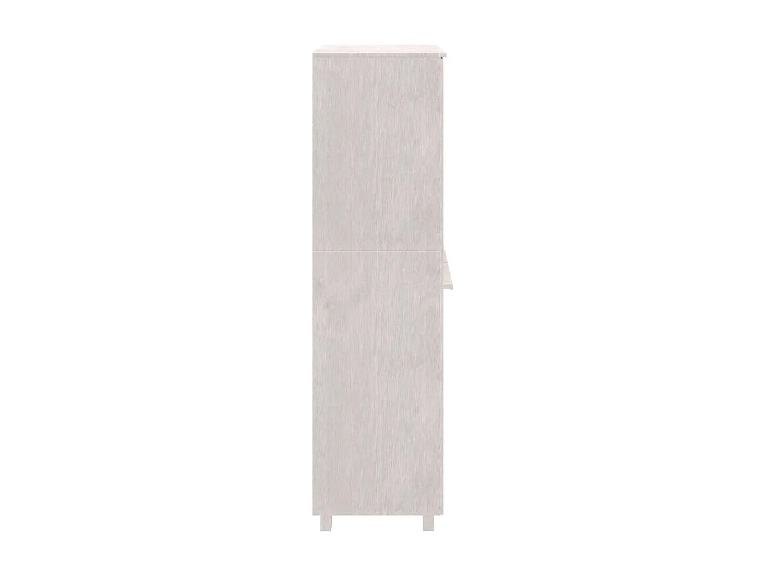 Garde-robe HAMAR Blanc 89x50x180 cm Bois massif de pin OFR97838 BonneVie Meuble