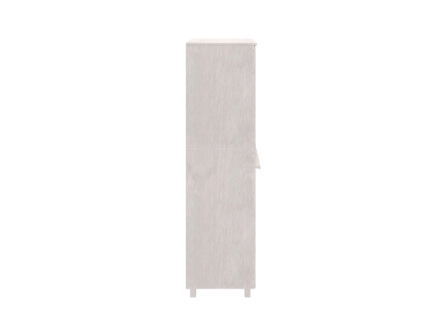 Garde-robe HAMAR Blanc 89x50x180 cm Bois massif de pin OFR97838 BonneVie Meuble