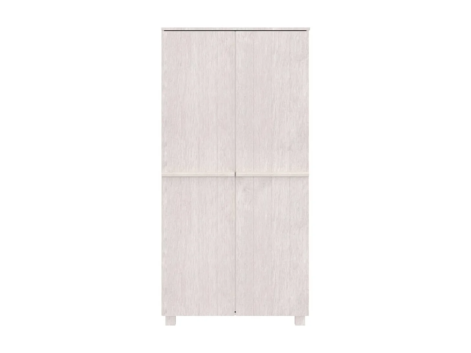 Armario HAMAR madera maciza de pino blanco 89x50x180 cm ES893857