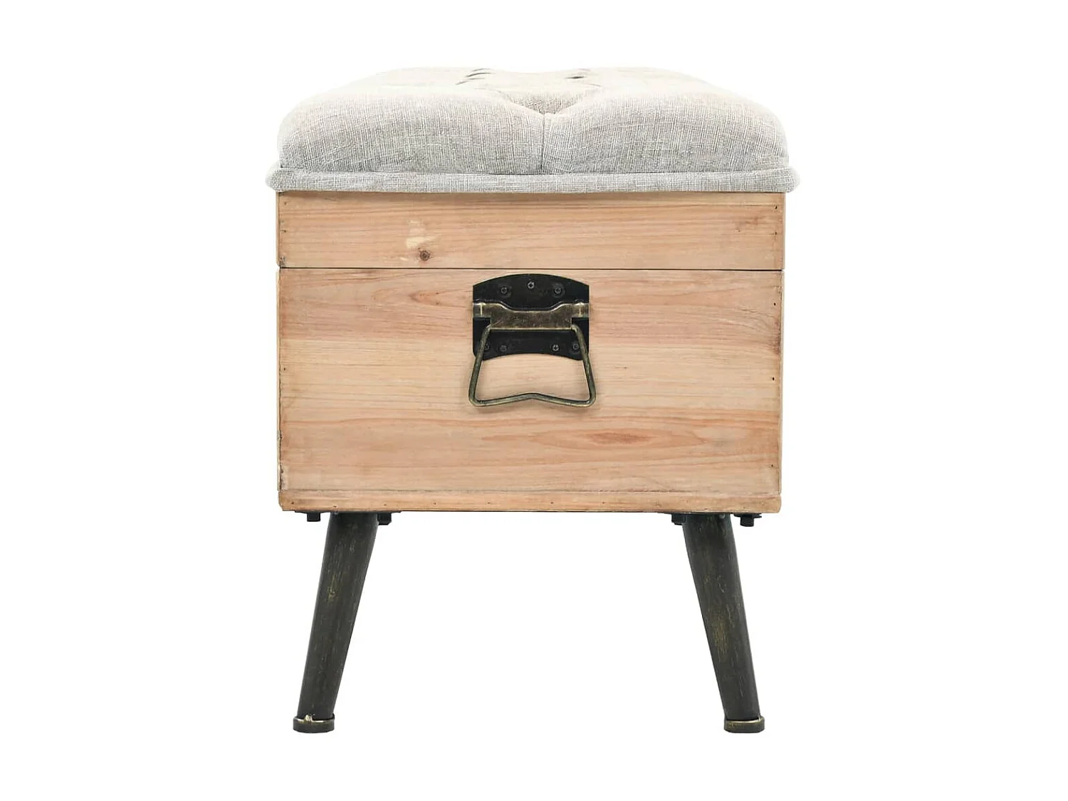 Banc de rangement 110 cm Bois de sapin massif -ASAF48581