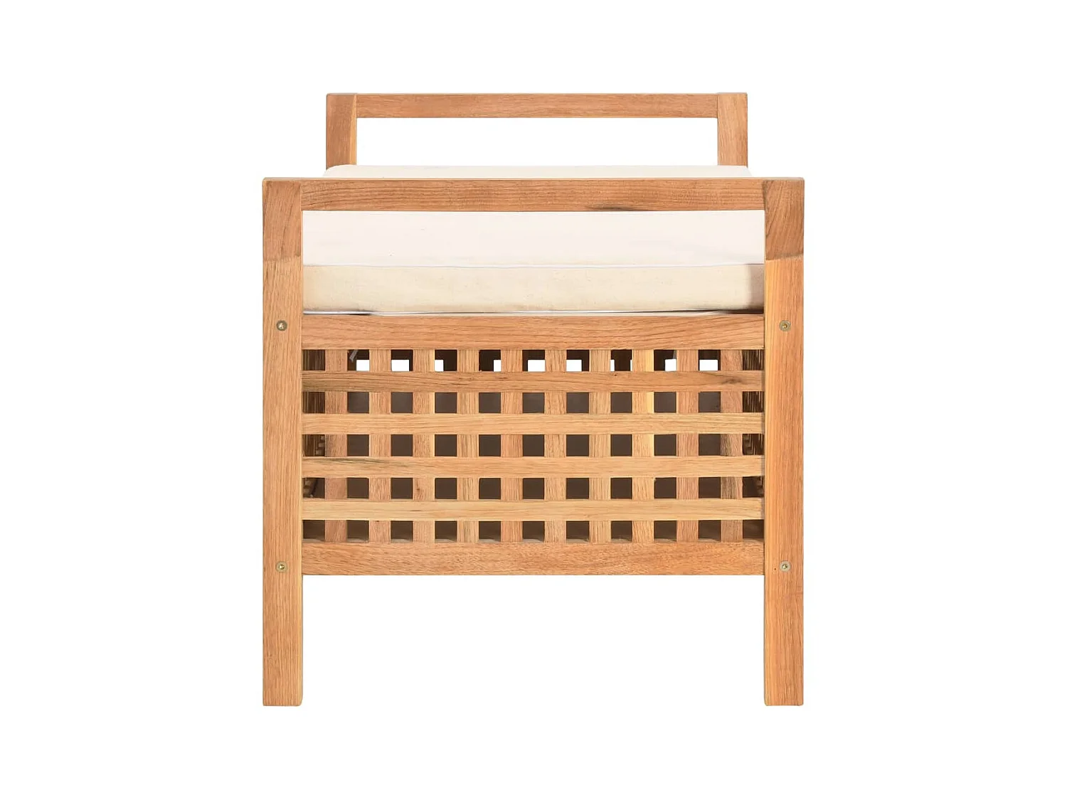Banc de rangement 93x49x49 cm Bois de noyer massif -ASAF21842