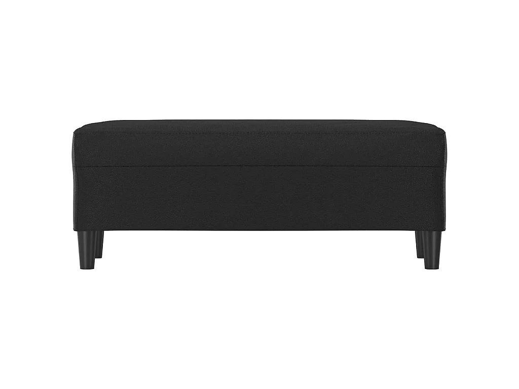 Banc chic Noir 100x35x41 cm Similicuir -ASAF52207