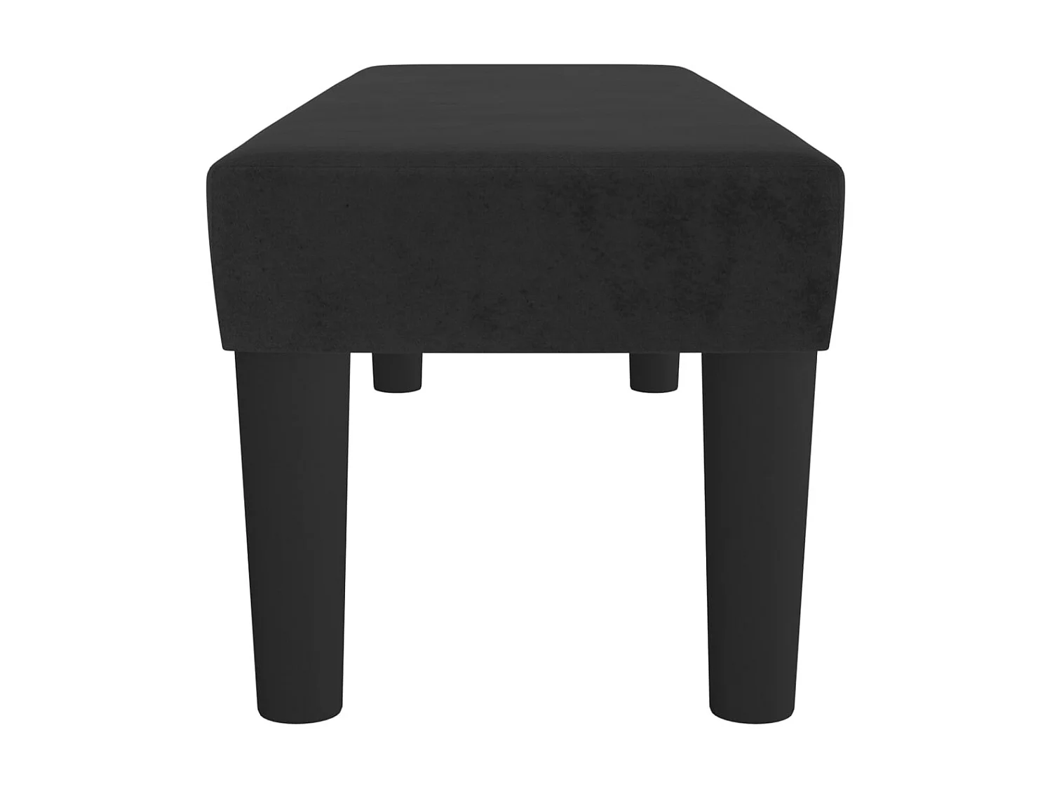 Banc chic Noir 100x30x30 cm Velours -ASAF90591