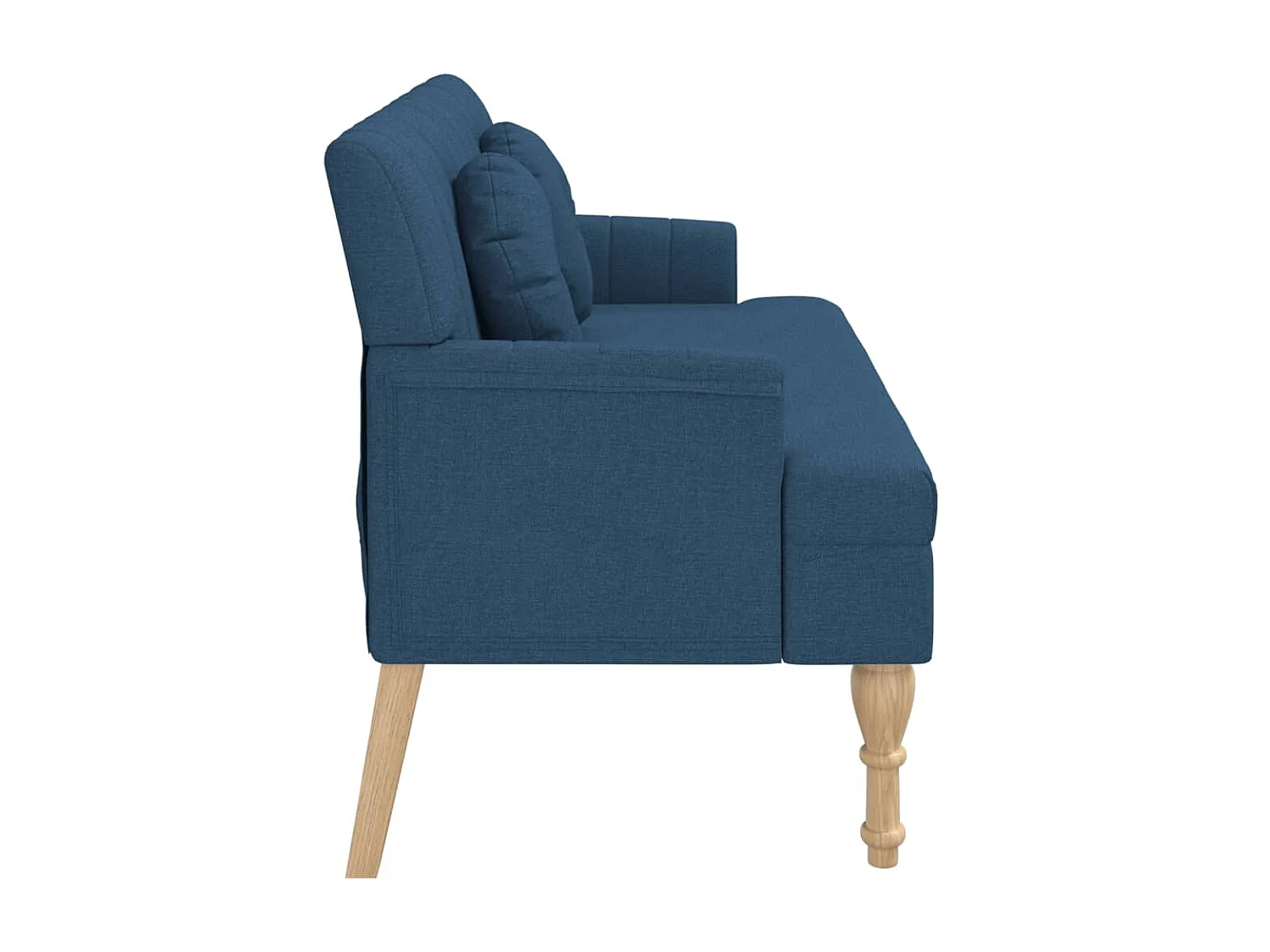 Banc avec coussins bleu 113x64,5x75,5 cm tissu -ASAF14170