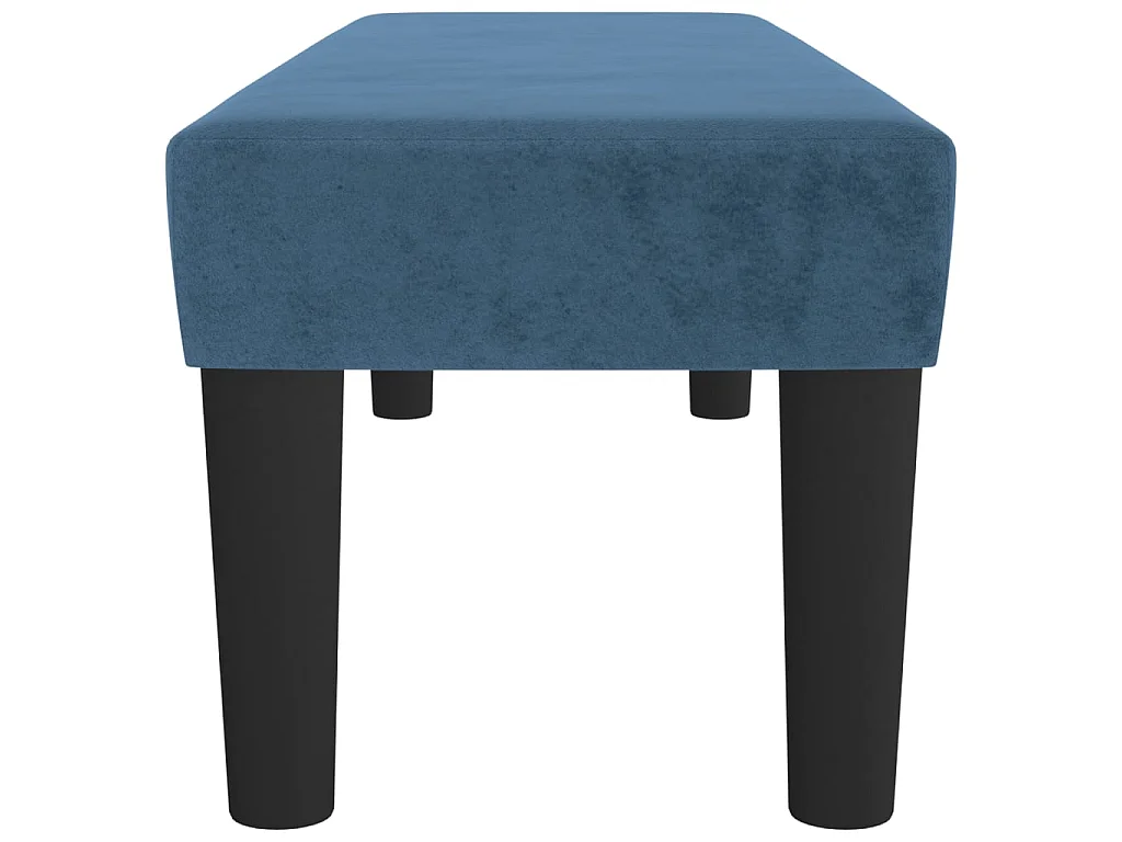 Banc chic Bleu foncé 100x30x30 cm Velours -ASAF34341