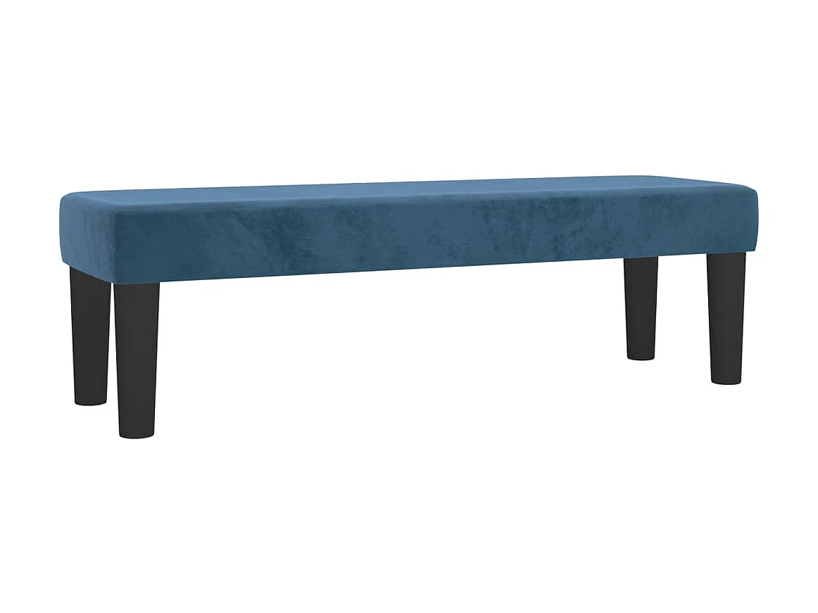 Bankje 100x30x30 cm fluweel donkerblauw NL136274