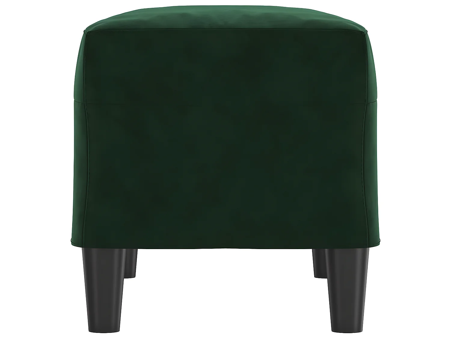 Banc chic Vert foncé 70x35x41 cm Velours -ASAF52126