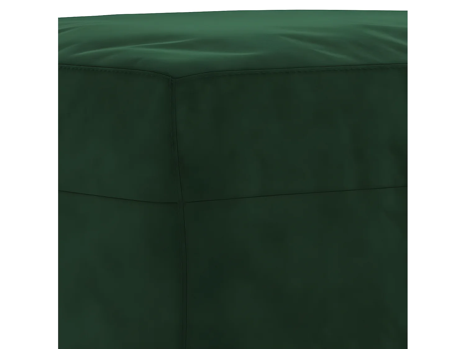 Banc chic Vert foncé 70x35x41 cm Velours -ASAF52126