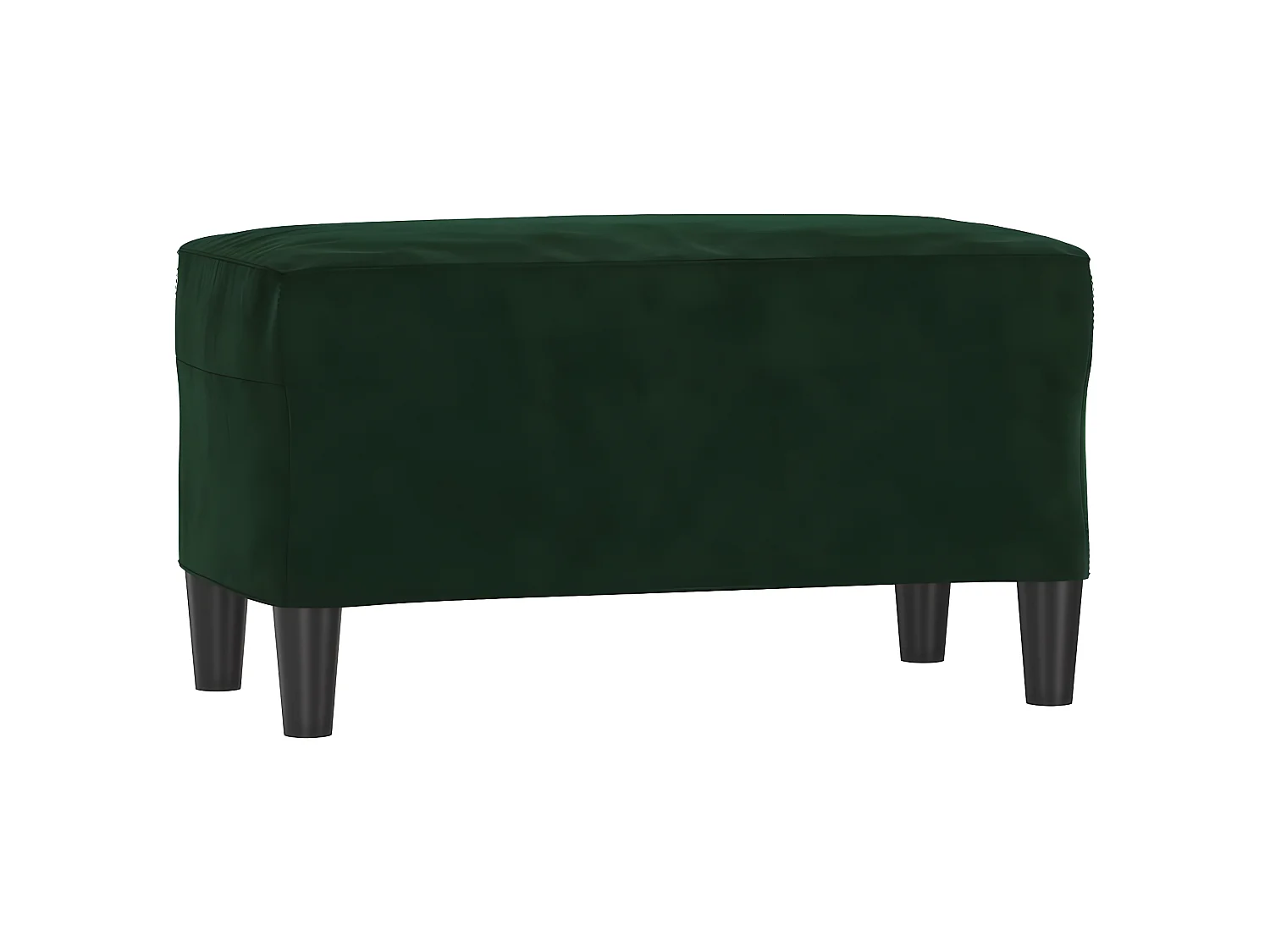 Banc chic Vert foncé 70x35x41 cm Velours -ASAF52126