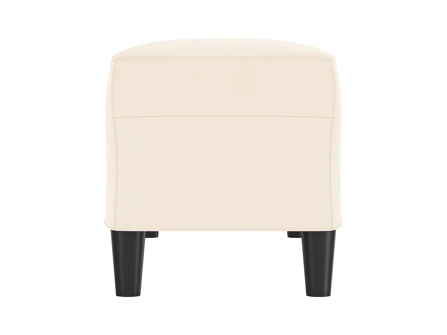 Banc chic Crème 100x35x41 cm Velours -ASAF71690