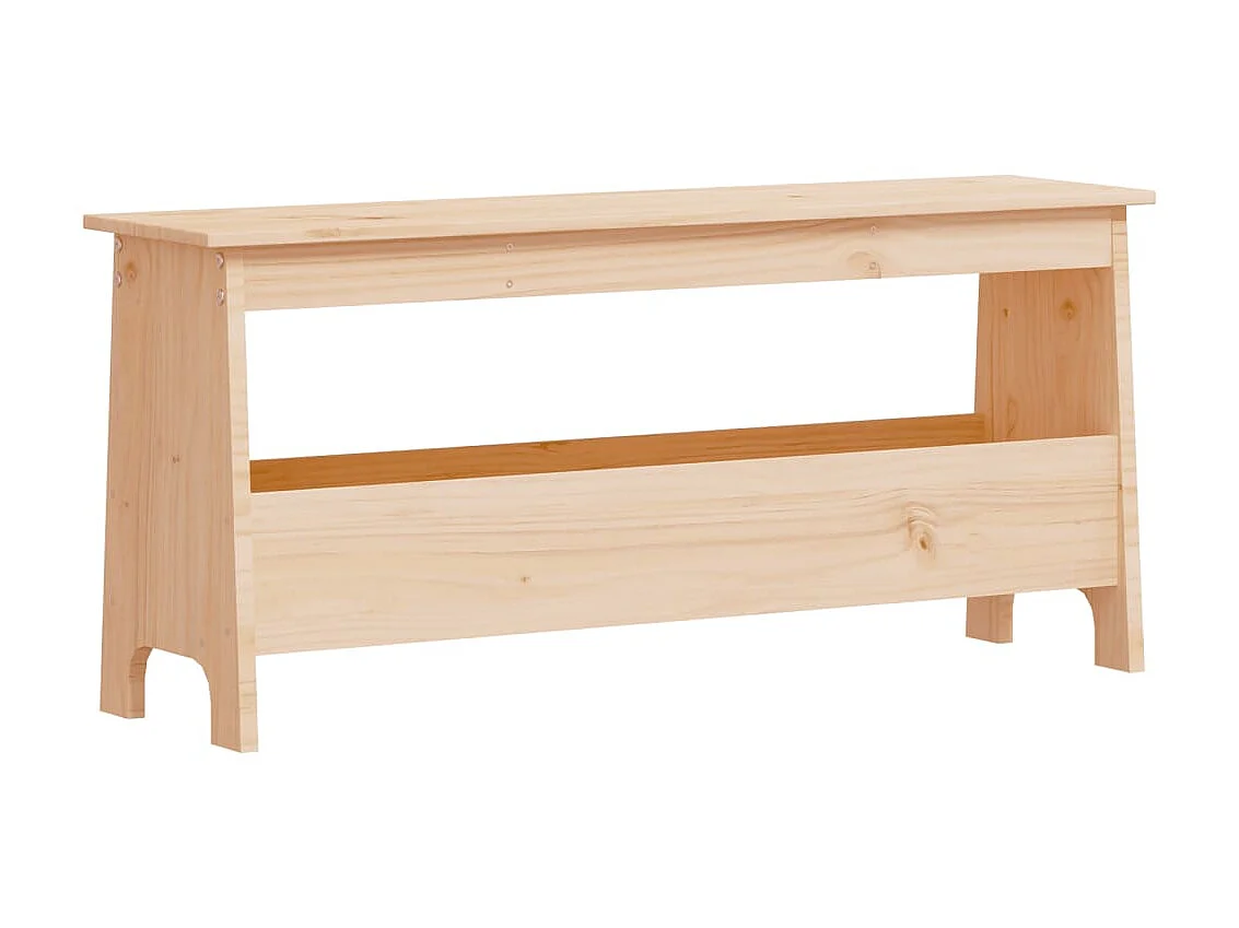 Banc d'entrée 100x28x45 cm bois de pin massif -ASAF53559