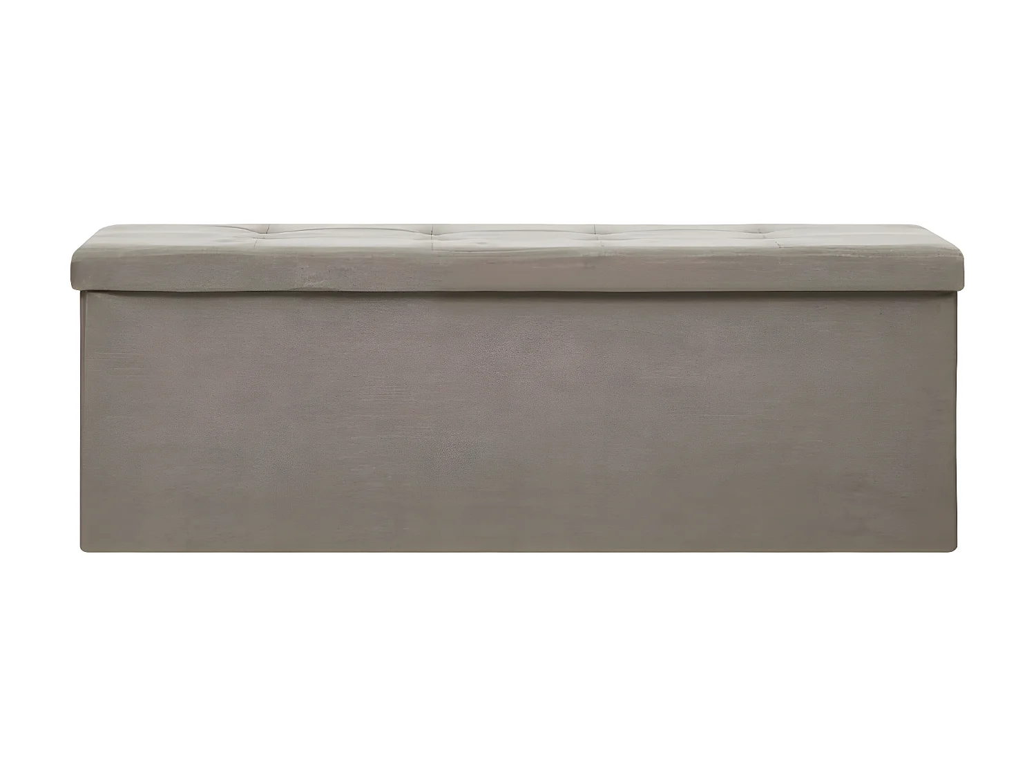 Banc de rangement pliable Taupe Faux lin -ASAF78728