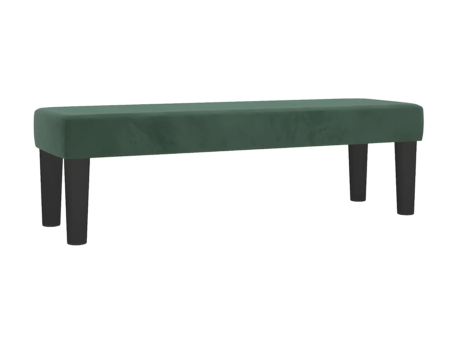 Banc chic Vert foncé 100x30x30 cm Velours -ASAF18584