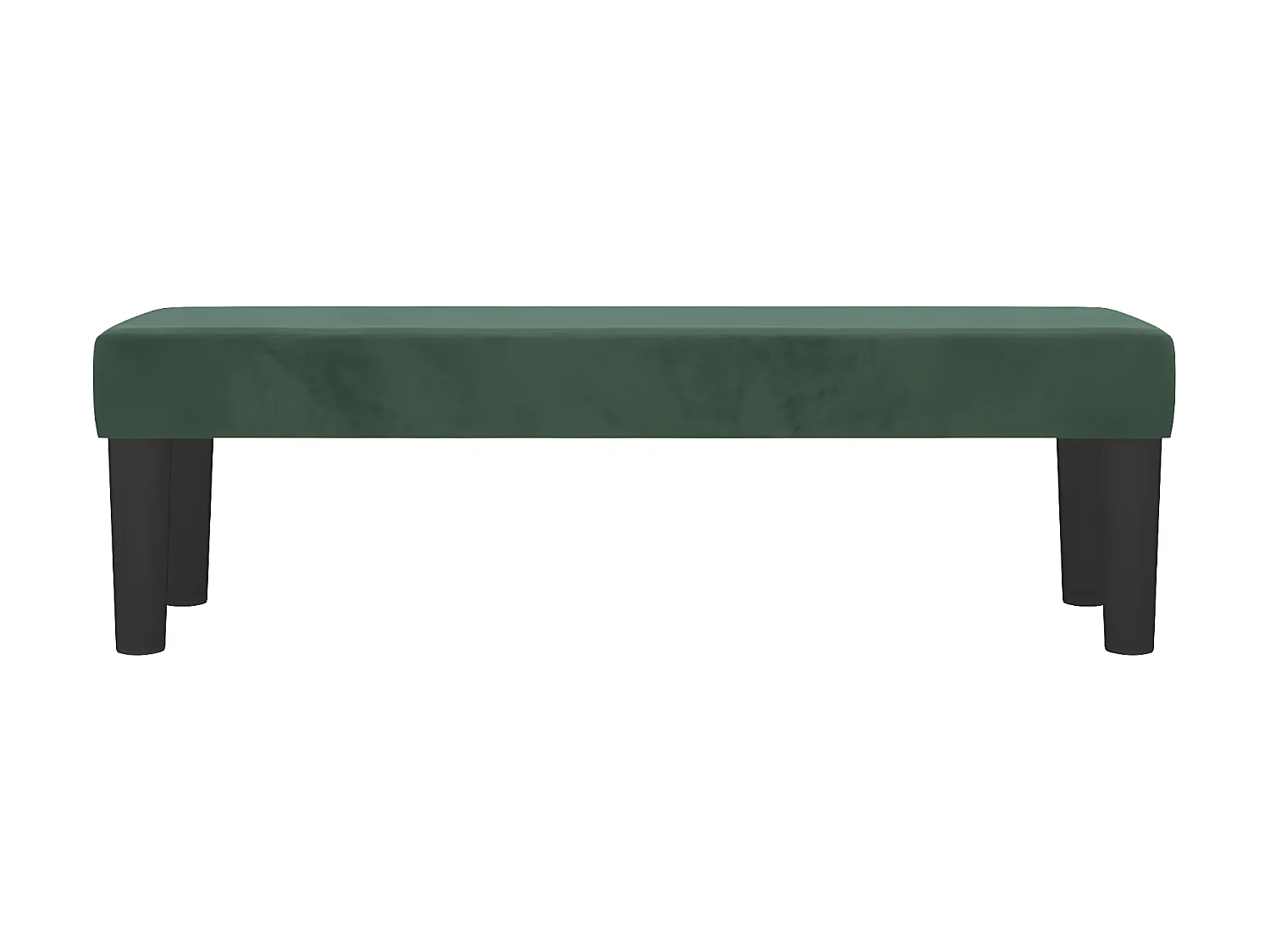 Banc chic Vert foncé 100x30x30 cm Velours -ASAF18584