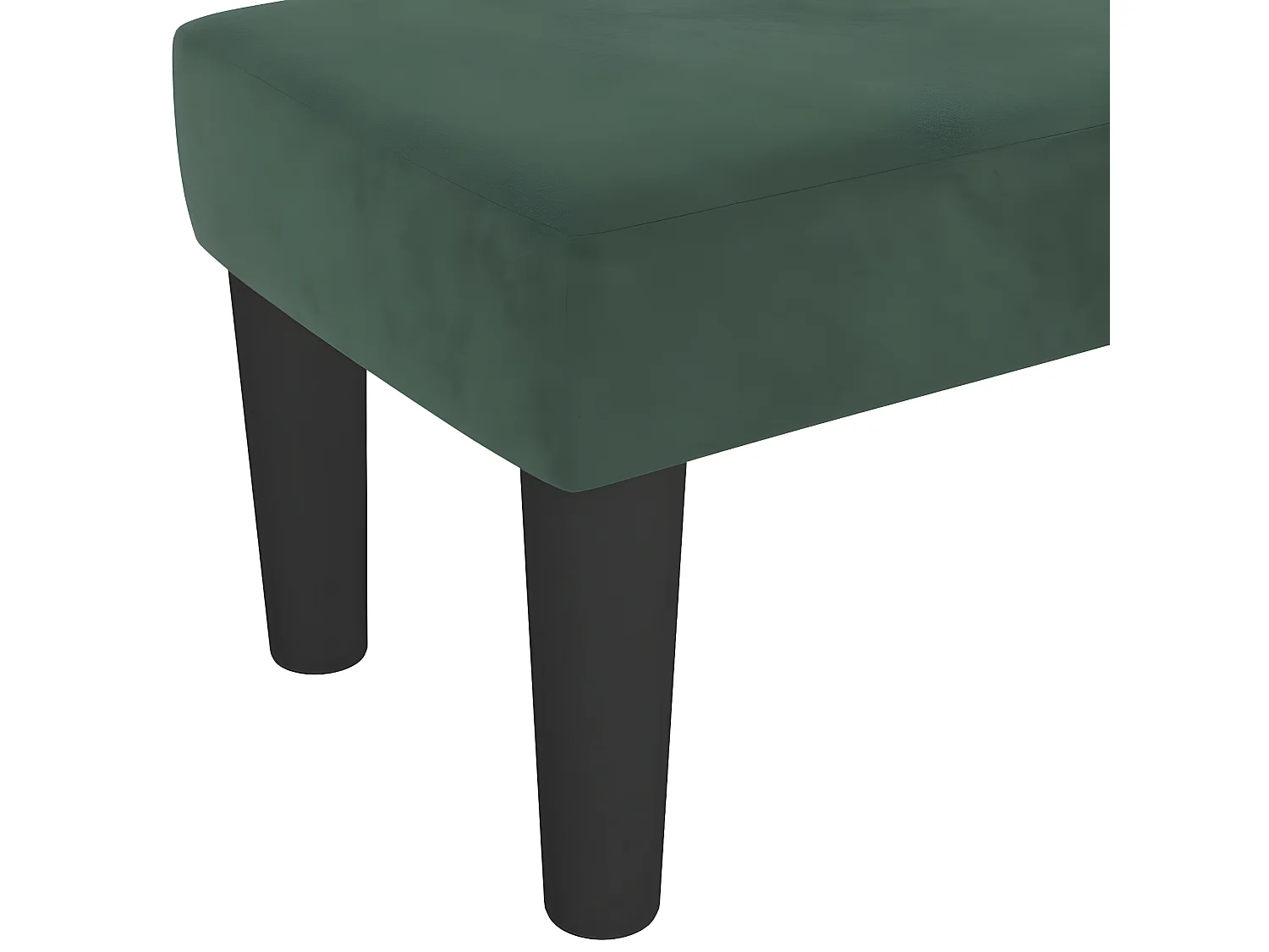 Banc chic Vert foncé 100x30x30 cm Velours -ASAF18584