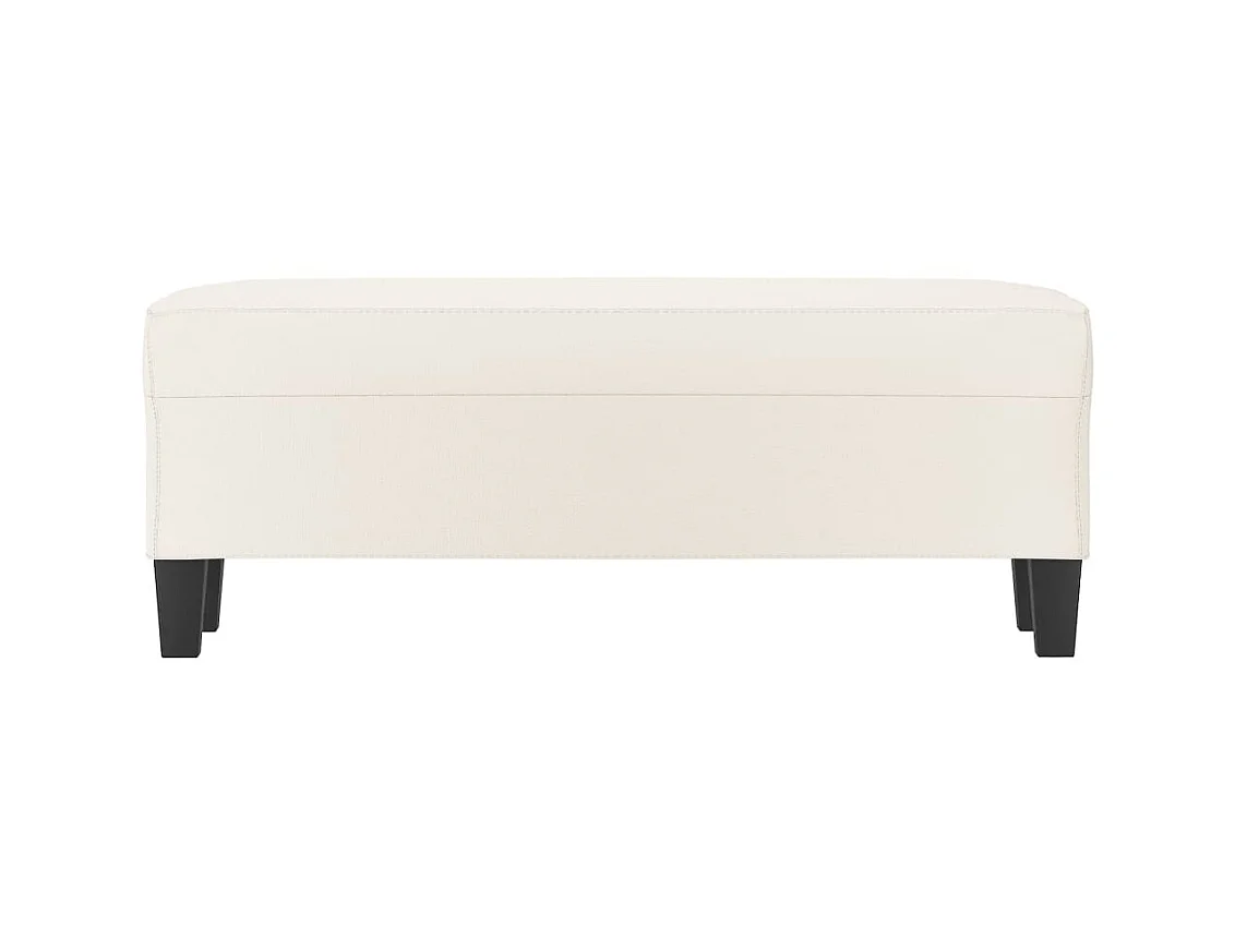 Banc chic Crème 100x35x41 cm Similicuir -ASAF22534