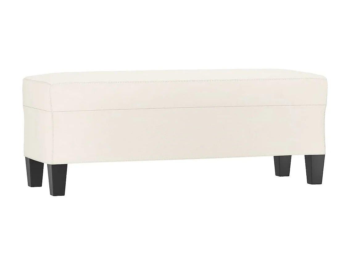 Banc chic Crème 100x35x41 cm Similicuir -ASAF22534