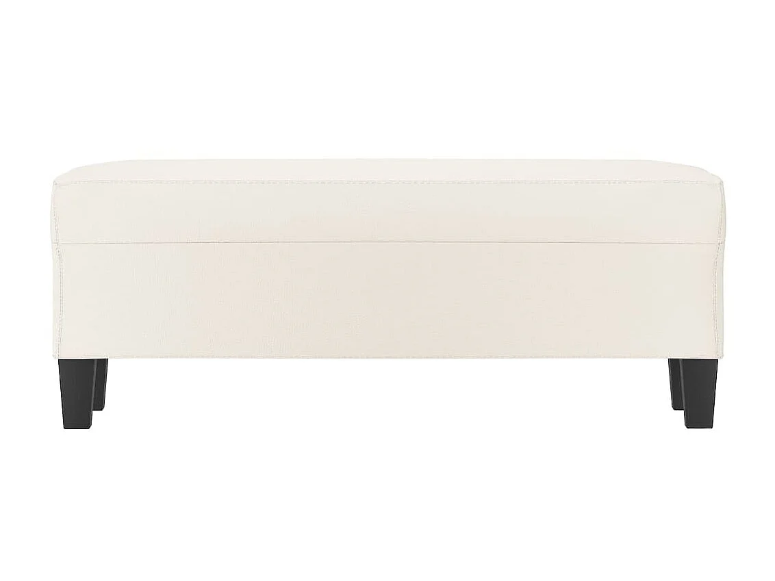 Banc chic Crème 100x35x41 cm Similicuir -ASAF22534
