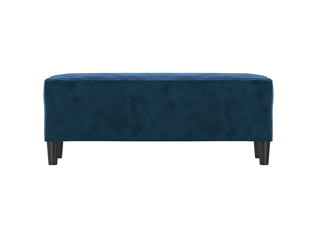 Banc chic Bleu 100x35x41 cm Velours -ASAF87243