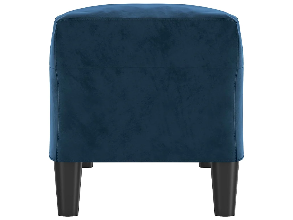 Banc chic Bleu 100x35x41 cm Velours -ASAF87243