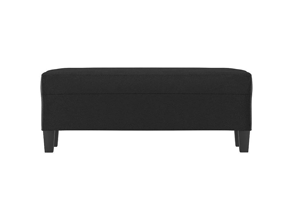 Banc chic Noir 100x35x41 cm Similicuir -ASAF95522