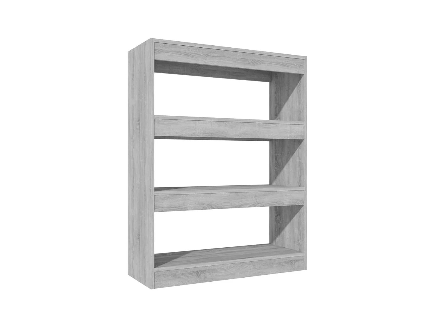 Bibliothèque Sonoma gris 80x30x103 cm Bois ingénierie OFR36056 BonneVie Meuble