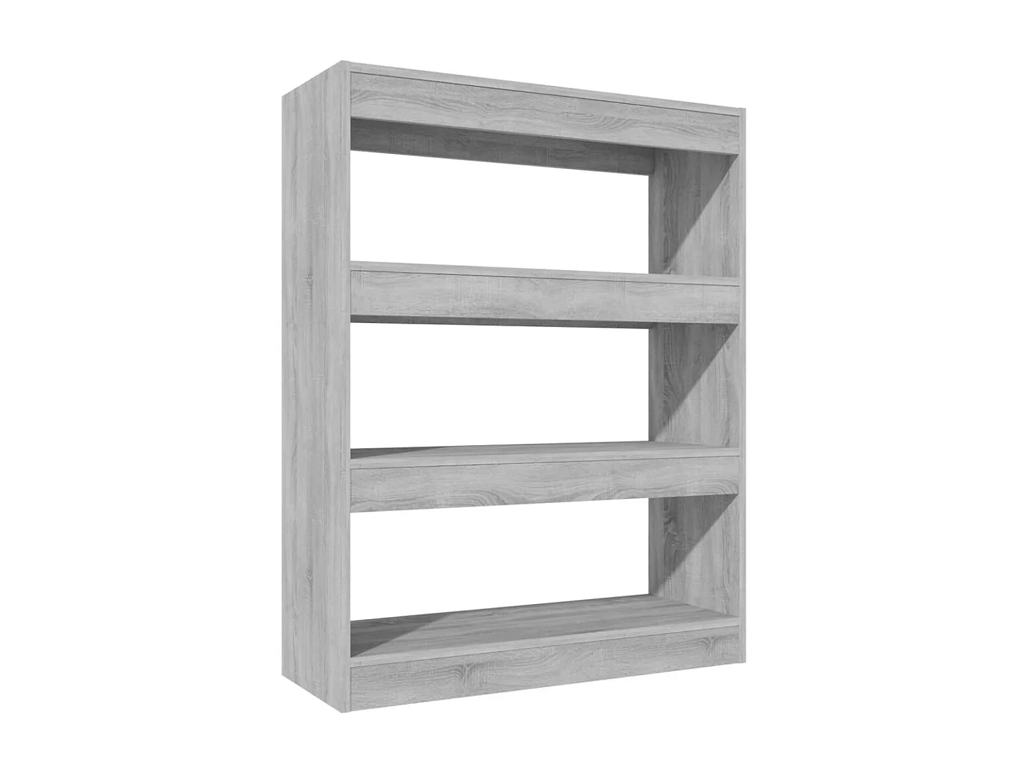 Bibliothèque Sonoma gris 80x30x103 cm Bois ingénierie OFR36056 BonneVie Meuble