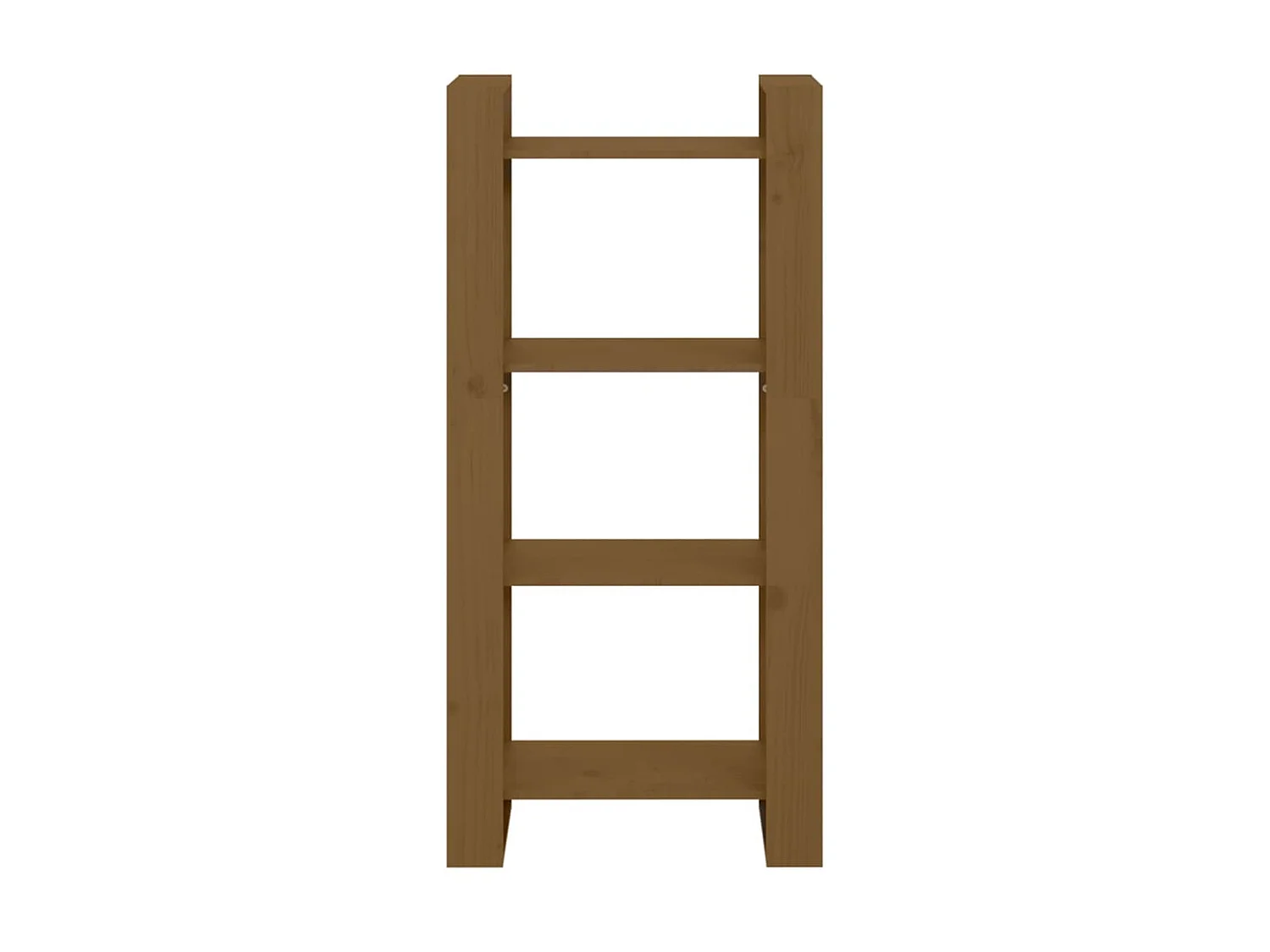 Bibliothèque Marron miel 60x35x125 cm Bois massif OFR23360 BonneVie Meuble