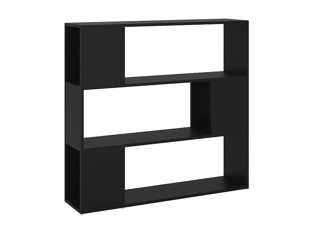 Bücherregal Raumteiler,Bücherschrank Schwarz 100x24x94 cm -gkd154955