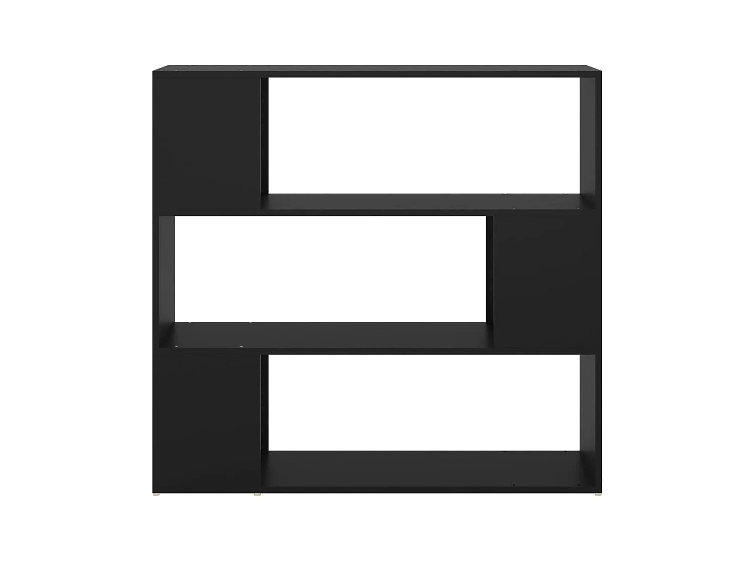 Bücherregal Raumteiler,Bücherschrank Schwarz 100x24x94 cm -gkd154955